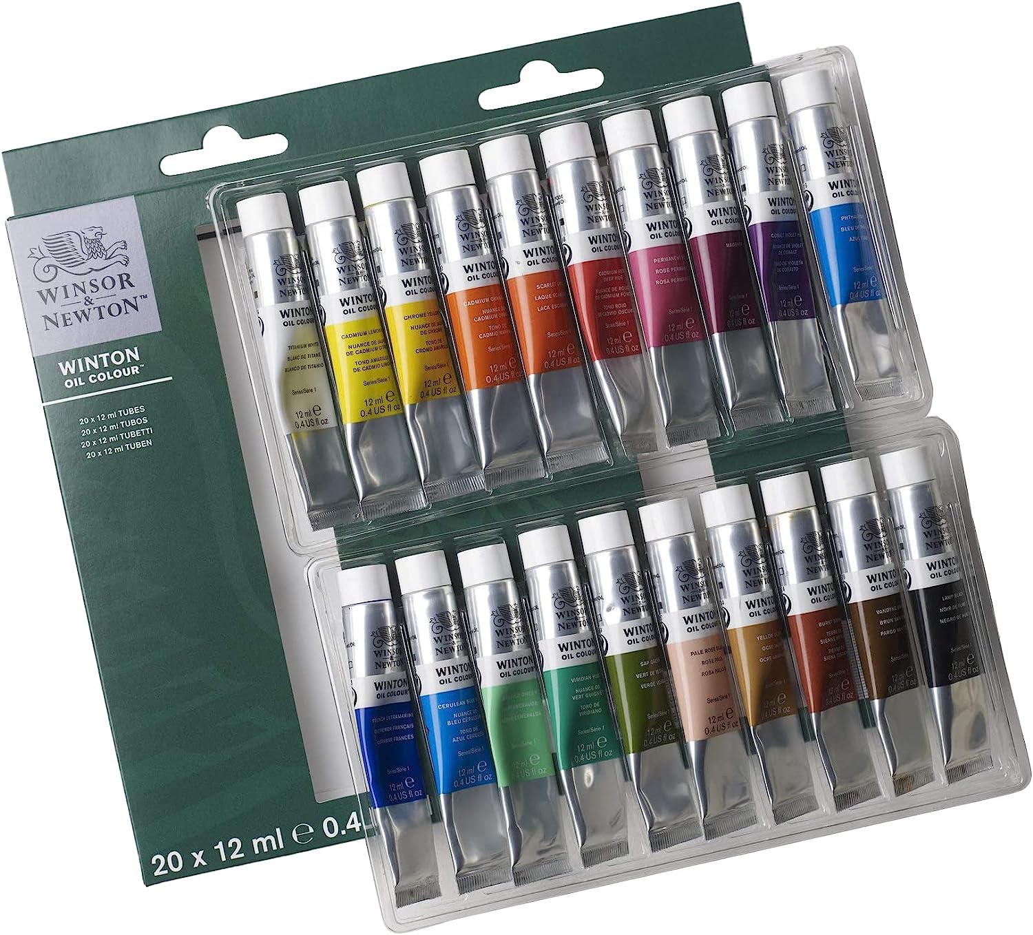 Winsor & Newton Winton Oil Color Paint Set, 20x12ml - Image 1